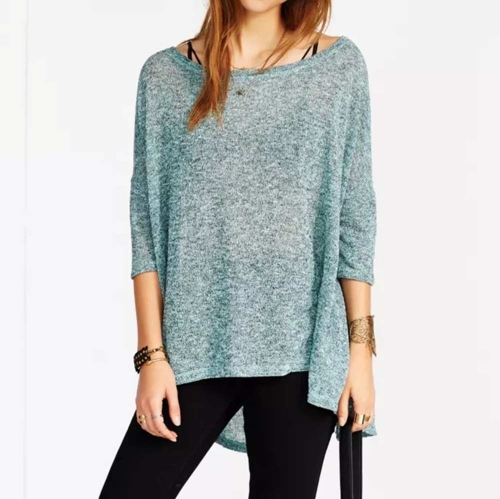 Silence + Noise split back pullover sweater